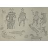 Image 3 : LOT OF 2 - PENCIL ON PAPER BY KIAKSHUK - CAPE DORSET - DEC 2000