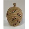 Image 2 : HAND WOVEN GRASS BASKET W/ LID