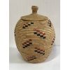 Image 3 : HAND WOVEN GRASS BASKET W/ LID