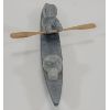 Image 2 : "KAYAK & KAYAKER" BY ANDY KAKIK - STONE W/ WOOD