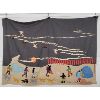 Image 1 : HAND-WOVEN WALL HANGING BY NORMAN EKOOMIAK - DUFFLE, FELT & FLOSS