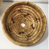 Image 4 : HAND WOVEN BIRD PATTERN GRASS BASKET W/ LID 