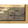 Image 3 : PORT LANDSCAPE SCENE BY R. TPVPRI(?) - FRAMED WATERCOLOUR ON CANVAS BOARD - FORTARABIE