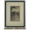 Image 1 : "CHATEAU DE FOUTAINE BLEAU" BY CAROLINE H. ARUINGTON(?) - FRAMED LITHOGRAPH PRINT 