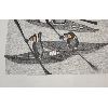 Image 2 : "YOUNG KAYAKERS" BY NAPACHIE POOTOOGOOK - LITHOGRAPH - DORSET 1996