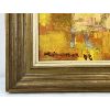 Image 2 : BULL FIGHTING BY MOWAN(?) - FRAMED OIL ON BOARD - 1958