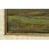 Image 2 : MOUNTAIN RANGE LANDSCAPE BY W. H. WADDINGTON - FRAMED OIL ON WOOD PANEL - 1932