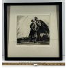 Image 1 : FARMER MAN & WOMAN BY LEE M.(?) - FRAMED PRINT 