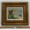 Image 1 : SHORELINE LANDSCAPE BY WILL(?) - FRAMED OIL ON CANVAS BOARD