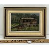 Image 1 : CABIN BY HOHMAN(?) - FRAMED OIL ON BOARD