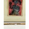 Image 2 : ABSTRACT NUDE STUDY BY UNKNOWN ARTIST - FRAMED MIXED MEDIA ON PAPER