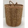 Image 2 : OPEN TOP HAND WOVEN BASKET - BY E. TIMMERMAN - CIRCA 2002