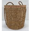 Image 3 : OPEN TOP HAND WOVEN BASKET - BY E. TIMMERMAN - CIRCA 2002
