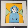 Image 1 : "GIRL IN BLUE" BY NINGEEUGA OSHUITOK - LITHOGRAPH - DORSET 1978