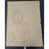 Image 1 : "PORTRAIT OF INNOK" BY AQJANGAJUK SHAA - GRAPHITE ON PAPER - CAPE DORSET 2001