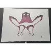 Image 1 : "PURPLE OWL" BY OHOTAQ MIKKIGAK - STONECUT - DORSET 1999