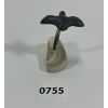 Image 5 : BIRD ON A BASE - BONE W/ STONE
