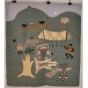 Image 1 : "ENJOYING SUMMER" BY ANNIE KILABUK & KAWTYSIE KAKEE - WOOL WALL HANGING
