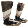 Image 1 : PAIR OF GREENLAND SEALSKIN & CARIBOU(?) FUR BOOTS
