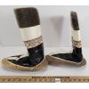 Image 3 : PAIR OF GREENLAND SEALSKIN & CARIBOU(?) FUR BOOTS