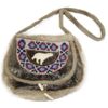 Image 1 : CARIBOU(?) FUR & BEAD PURSE W/ IVORY