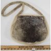 Image 3 : CARIBOU(?) FUR & BEAD PURSE W/ IVORY