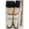 Image 5 : PAIR OF GREENLAND CHILD'S SEALSKIN & FUR BOOTS