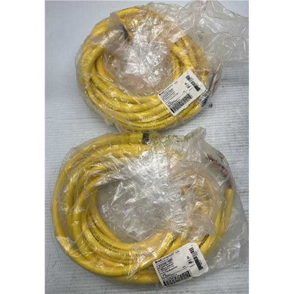 Lot of (2) Brad Connectivity #1300061600 PVC Cords