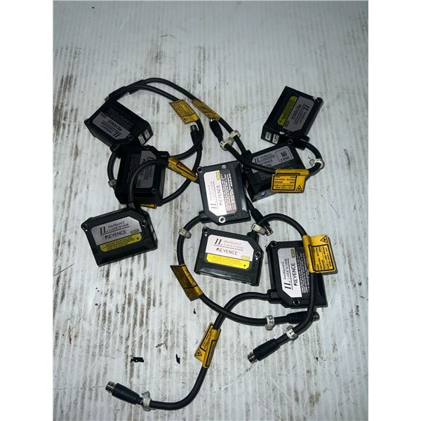 Lot of (8) Keyence #IL-S065 Sensors