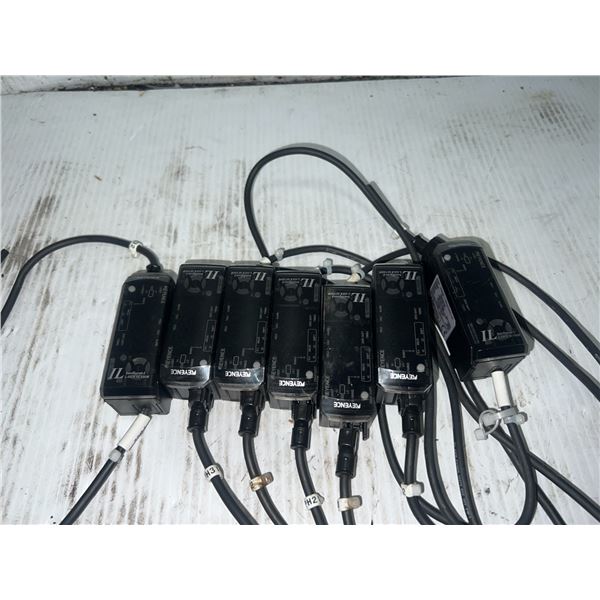 Lot of (7) Keyence #IL-1000 Sensors