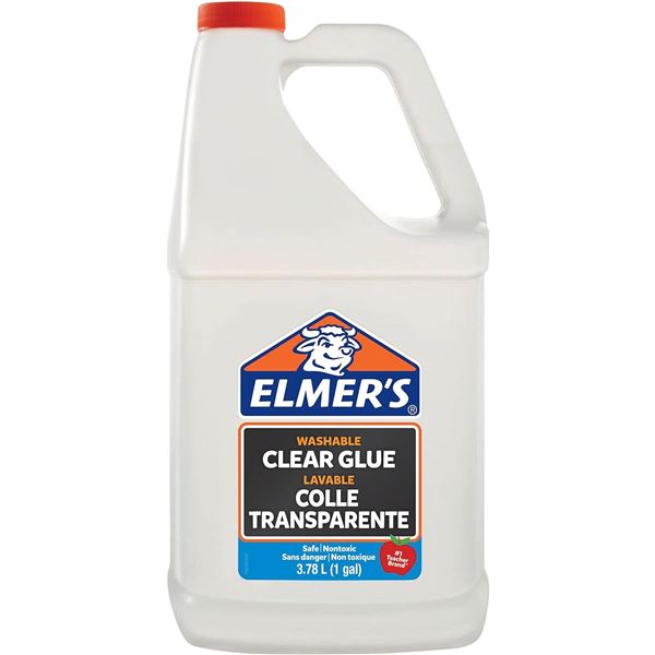 NEW 1 GALLON BOTTLE OF ELMER'S WASHABLE CLEAR GLUE