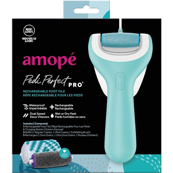 NEW AMOPE PEDI PERFECT PRO RECHARGEABLE FOOT