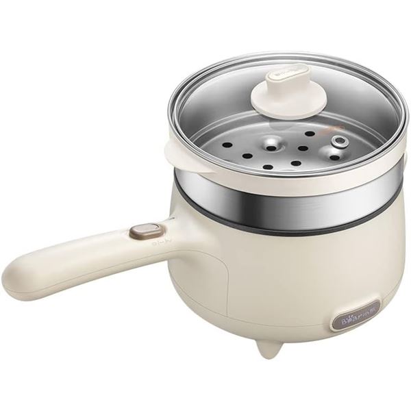 NEW UNBOXED BEAR ELECTRIC COOKING POT WITH STEAMER