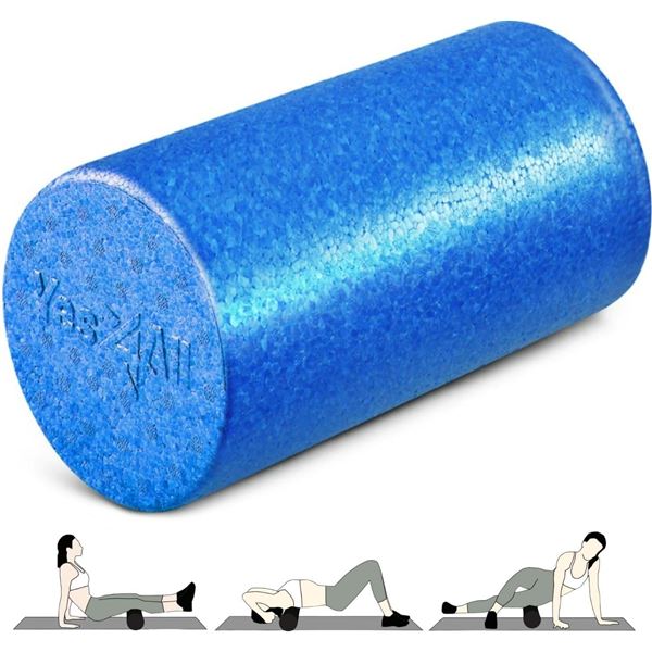 NEW UNPACKED YES4LL BLUE 18  FOAM ROLLER EXTRA