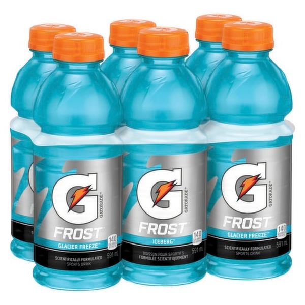 NEW 6 PACK OF GATORADE G FROST ICEBERG 6 X 591ML