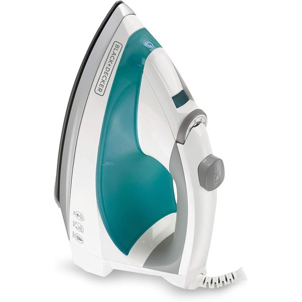 NEW BLACK & DECKER LIGHTWEIGHT STEAM IRON, TEAL