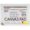 NEW MEEDEN CANVAS PAD INCLUDES TEN 9" X 12" SHEETS