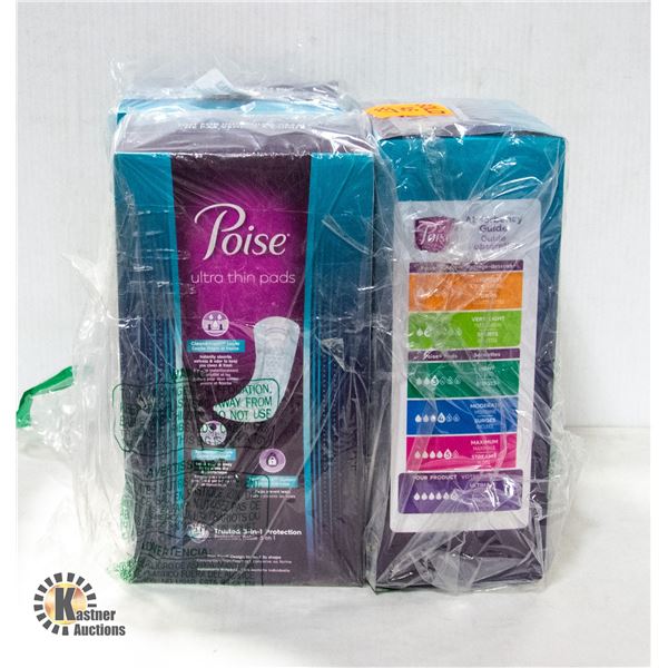 NEW 3 PACK OF POISE ULTRA THIN INCONTINENCE PADS