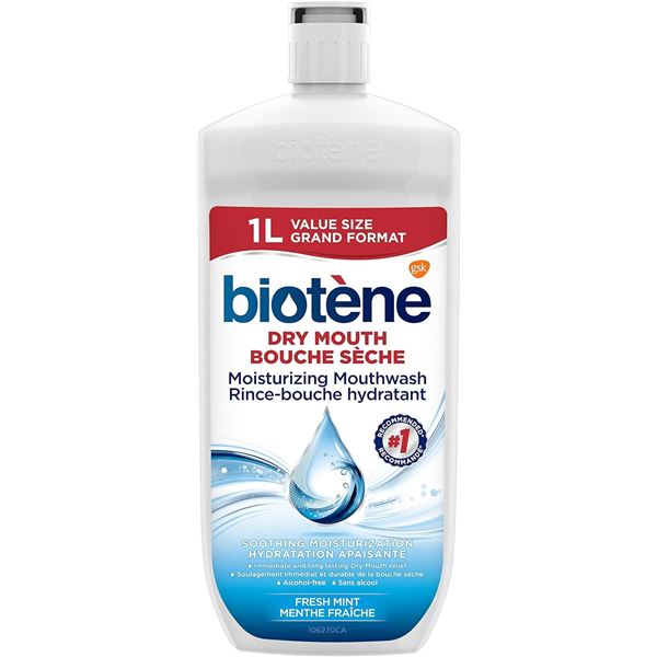 NEW 1L BIOTENE DRY MOUTH MOISTURIZING MOUTHWASH