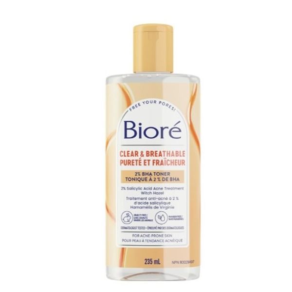 NEW BIORE CLEAR AND BREATHABLE 2% BHA TONER