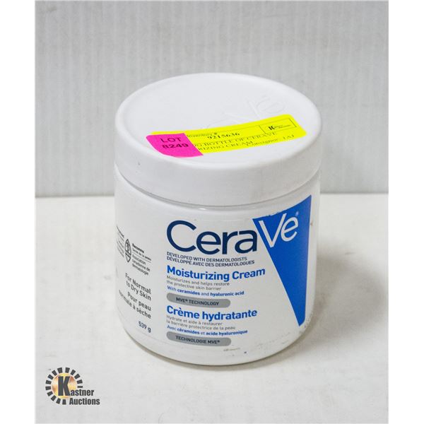 NEW 539G BOTTLE OF CERAVE MOISTURIZING CREAM