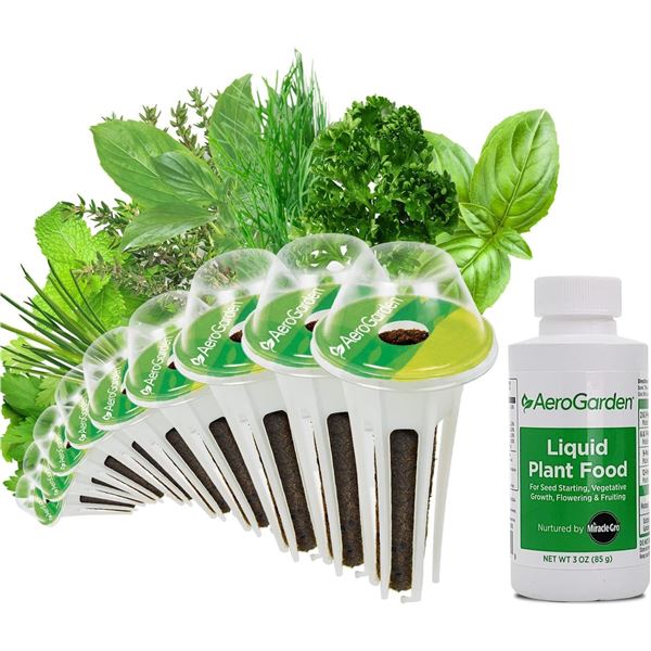 NEW AERO GARDEN 9 POD GOURMET HERBS SEED POD KIT