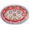 Image 1 : NEW SONEMONE 14" CERAMIC FLORAL RED FARMHOUSE