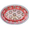 Image 1 : NEW SONEMONE 14" CERAMIC FLORAL RED FARMHOUSE