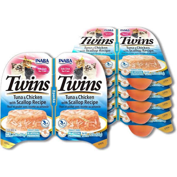 NEW 12 PACK OF INABA TWINS FOR CATS GRAIN FREE