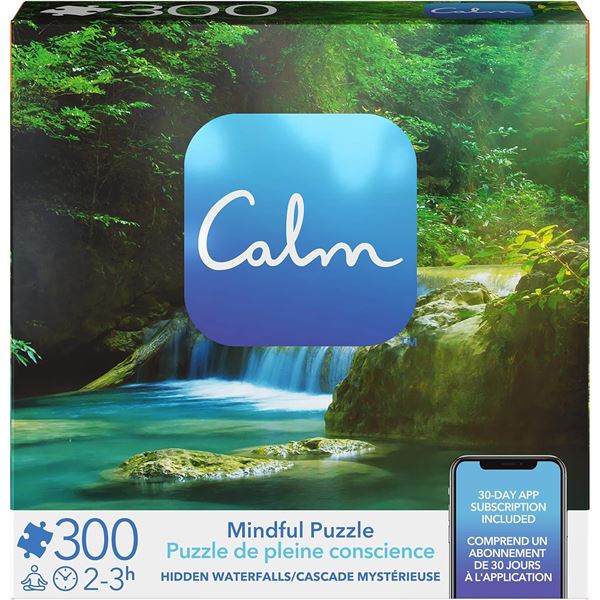 NEW 300 PIECE CALM MINDFUL PUZZLE HIDDEN WATERFALL