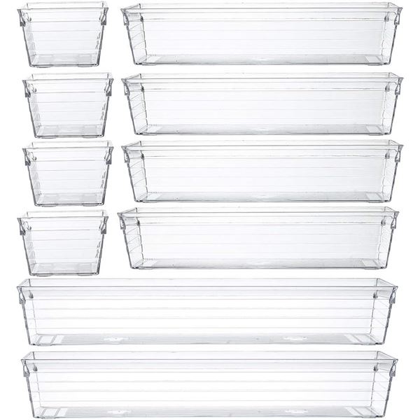 NEW 10 PACK OF MULTI-FUNCTION CLEAR PLASTIC