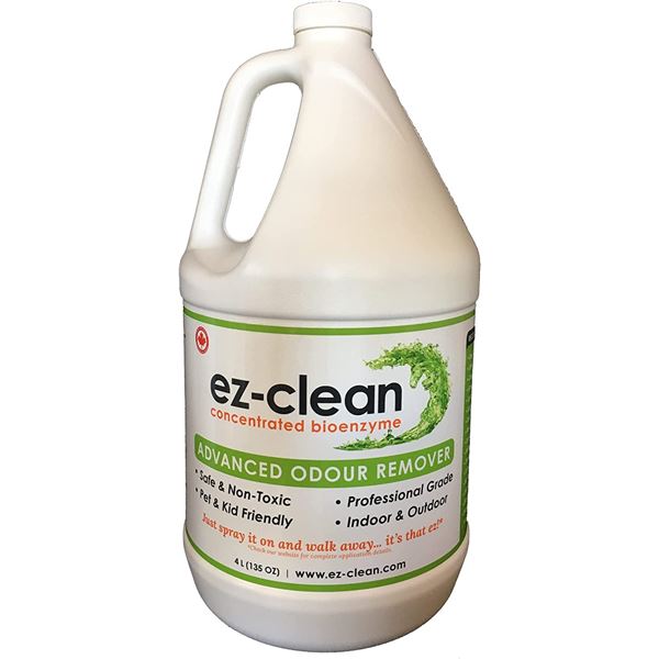 NEW 4L BOTTLE OF EZ-CLEAN ADVANCED ODOR REMOVER