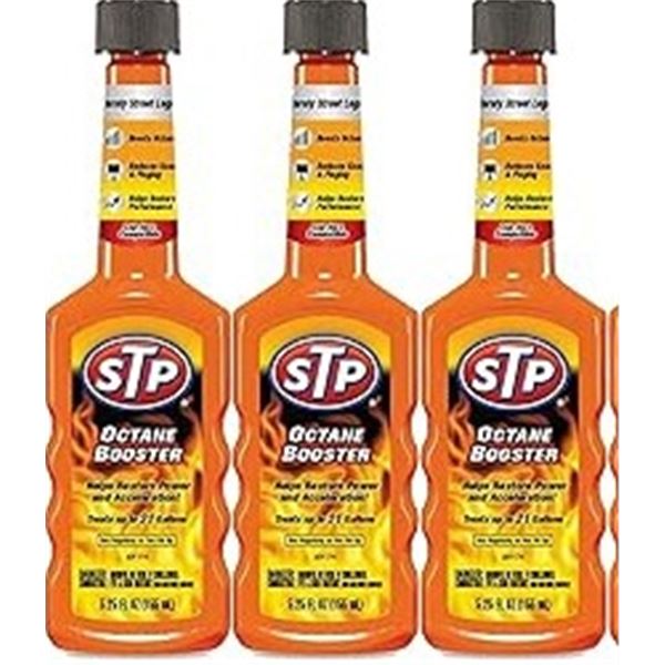 3 NEW BOTTLES OF STP OCTANE BOOSTER RESTORES LOST