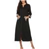 Image 1 : NEW EKOUAER WOMEN'S XL ZIPPER 3/4 SLEEVE ROBE